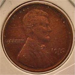 1910-S LINCOLN CENT - XF