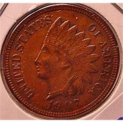 1907 INDIAN CENT - CH AU