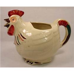VINTAGE FIGURAL ROOSTER PITCHER - Marked on Bottom