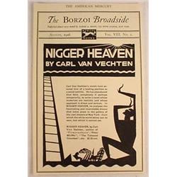 1926 BLACK AMERICANA BOOK AD FLYER - "NI**ER HEAVE