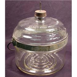 VINTAGE GLASS GAS CONTAINER W/ HANDLE