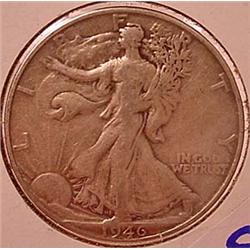 1946-D WALKING LIBERTY HALF DOLLAR - CH F
