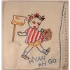 Image 1 : VINTAGE BLACK AMERICANA EMBROIDERED TEA TOWEL