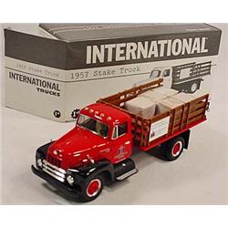 1957 INTL. STAKE TRUCK IN ORIG. BOX - 1/34 Scale