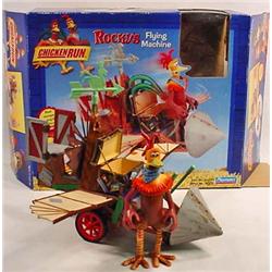 CHICKEN RUN ROCKY'S FLYING MACHINE TOY IN ORIG. BO