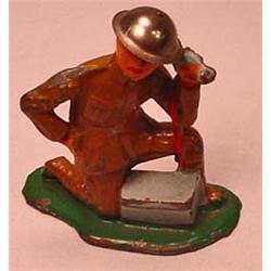 VINTAGE BARCLAY LEAD SOLDIER B67 NO. 732 SOLDIER T