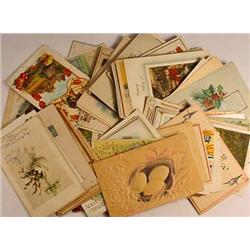 LOT OF APPROX. 100 VINTAGE POSTCARDS - Incl. Holid