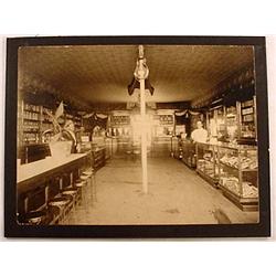 ANTIQUE CIGAR STORE INTERIOR MOUNTED PHOTO - Appro