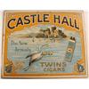 Image 1 : ANTIQUE CASTLE HALL TWINS CIGARS ADVERTISING SIGN 