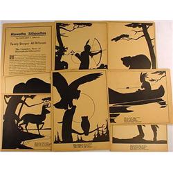 1922 HIAWATHA SILHOUETTE SET - 20 - NEVER USED - G