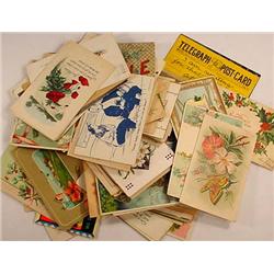 LOT OF APPROX. 100 VINTAGE POSTCARDS - Incl. Holid