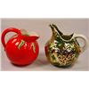 Image 1 : LOT OF 2 VINTAGE ART POTTERY PITCHERS