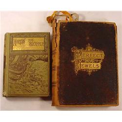 LOT OF 2 ANTIQUE HARDCOVER BOOKS - C. 1884 Martin 