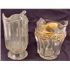 Image 1 : LOT OF 2 VINTAGE GLASS PITCHERS