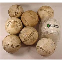 LOT OF 8 SOFTBALLS - DIFFERENT SIZES