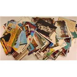 LARGE LOT OF VINTAGE POSTCARDS - Incl. Comic, Land