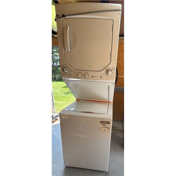 GE GUAP240EM4WW Stacked Washer and Dryer Unit
