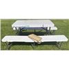 Image 4 : Lifetime Folding Picnic Table with Two Benches