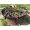 Image 3 : Outdoor Cast Iron Fire Pit Bowl with Grill, Storage Box, Log, Tools and Accessories
