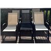 Image 3 : Six Outdoor Metal Patio Chairs with Mesh Seats