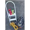 Image 1 : Rigid 5.0 HP Wet/Dry Vacuum, Step Ladder, Extension Cord, and Cleaning Supplies