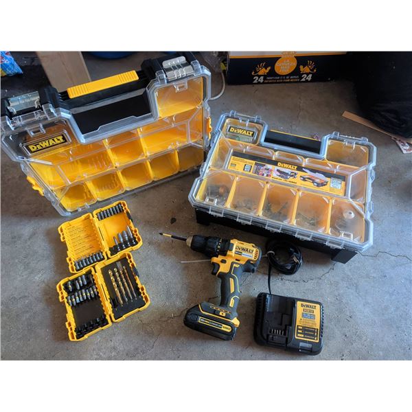DEWALT 20V MAX Brushless Drill Kit With Accessories and Storage