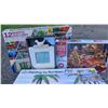 Image 6 : Craft and Decorator Lot with Puzzles, Frames, and Tea Set