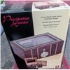 Image 5 : Presidential Humidor Burl Wood Veneer Cigar Box with Hygrometer