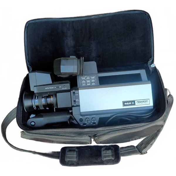RCA Newvicon Color Video Camera with Carrying Case and Microphone