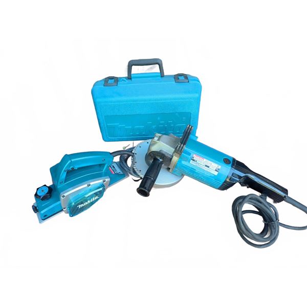 Makita 9607NB Disc Grinder and N1900B Power Planer Set