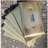 Image 3 : Vintage Brass Hardware and Light Fixtures Lot