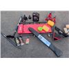Image 2 : Automotive Tool and Accessory Lot with Creeper and Jack Stands