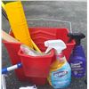 Image 4 : Cleaning Supplies Lot with Vacuum, Mop, and Accessories