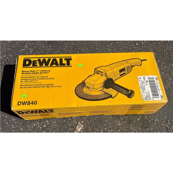 DEWALT DW840 Heavy Duty 7" Medium Angle Grinder