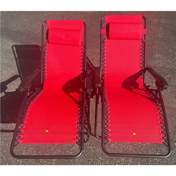 London Drugs Zero Gravity Chairs Red