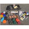 Image 1 : Painting and Cleaning Tools Including Sanders, Brushes, Pads, and Drills
