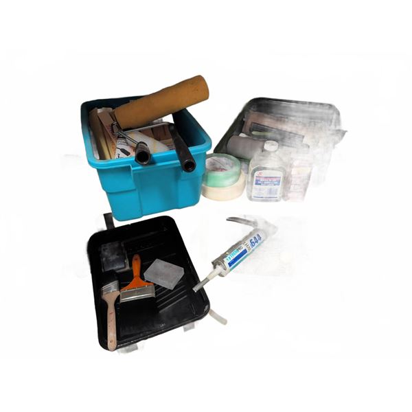 Painting and Caulking Supplies With Fasteners