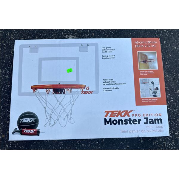 Tekk Pro Edition Monster Jam Mini Basketball Hoop Set