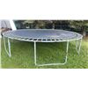 Image 1 : Round Metal Frame Outdoor Trampoline with Black Jumping Mat