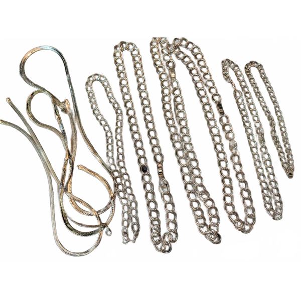 Gold Tone Metal Chains and Necklaces