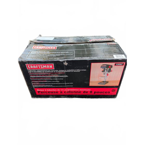 Craftsman 8-Inch Drill Press, 1/3 HP Induction Motor, New in Box