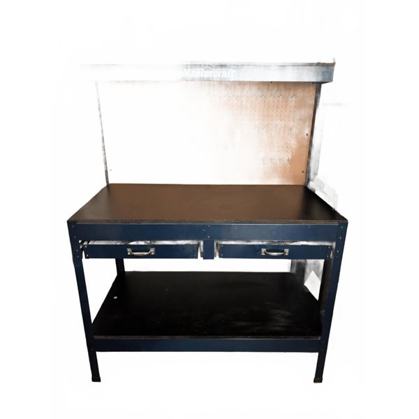 Mastercraft Steel Workbench with Pegboard, Drawers and Tools