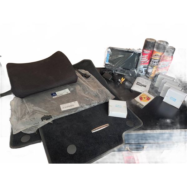 Mercedes-Benz Floor Mat, Philips Portable DVD Player, Car Care Lot