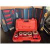 Image 2 : Ryobi Drill Bit Set with Red Pipe Threading Kit in Cases