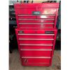 Image 2 : Mastercraft Tool Chest With Jobmate Top Box, Red, Multiple Drawers, Various Tools
