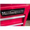 Image 3 : Mastercraft Tool Chest With Jobmate Top Box, Red, Multiple Drawers, Various Tools