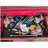 Image 6 : Mastercraft Tool Chest With Jobmate Top Box, Red, Multiple Drawers, Various Tools