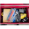 Image 7 : Mastercraft Tool Chest With Jobmate Top Box, Red, Multiple Drawers, Various Tools