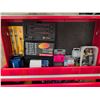 Image 8 : Mastercraft Tool Chest With Jobmate Top Box, Red, Multiple Drawers, Various Tools