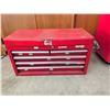 Image 2 : Red Metal Tool Chest With Mixed Hand Tools